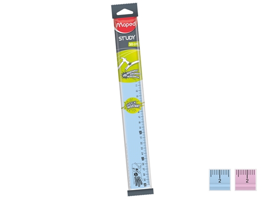 Maped Righello antiurto STUDY FANCY 30 cm